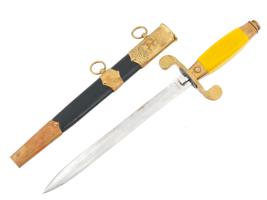 RUSSIAN SOVIET NAVAL DIRK DAGGER WITH SCABBARD