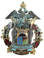 RUSSIAN SILVER ARAKCHEEVS CADET CORPS GRADUATE BADGE