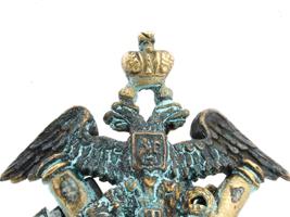 RUSSIAN SILVER ARAKCHEEVS CADET CORPS GRADUATE BADGE