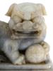 CHINESE HAND CARVED JADE FIGURE OF MALE FOO DOG PIC-7