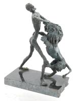 MID CENT AMERICAN BRONZE SCULPTURE BY TAUNI DE LESSEPS