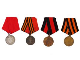 ANTIQUE RUSSIAN EMPIRE HISTORICAL AND MILITARY MEDALS