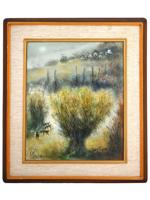 ISRAELI LANDSCAPE OIL PAINTING BY ALBERT GOLDMAN