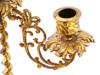 EARLY 20TH C GILT BRASS THREE LIGHT CANDELABRUM PIC-8