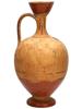 ANTIQUE GREEK PAINTED POTTERY LEKYTHOS OIL FLASK PIC-1