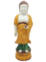 CHINESE DEHUA SHAKYAMUNI PORCELAIN FIGURE OF BUDDHA