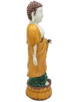 CHINESE DEHUA SHAKYAMUNI PORCELAIN FIGURE OF BUDDHA