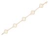 VAN CLEEF ALHAMBRA 18K GOLD MOTHER OF PEARL BRACELET PIC-2