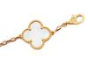 VAN CLEEF ALHAMBRA 18K GOLD MOTHER OF PEARL BRACELET PIC-3