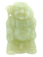 CHINESE HAND CARVED JADE STONE BUDDHA HOTEI FIGURINE