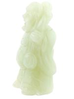 CHINESE HAND CARVED JADE STONE BUDDHA HOTEI FIGURINE