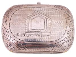 ANTIQUE 19TH RUSSIAN ENGRAVED SILVER CHANGE PURSE