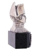 ANTIQUE HANAU SILVER BUST OF NAPOLEON BONAPARTE