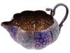 ANTIQUE INDIAN KASHMIR SILVER ENAMEL COBRA JUG PIC-0