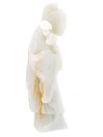 ANTIQUE CHINESE HAND CARVED JADE FIGURE OF GUANYIN