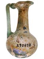 ANCIENT ROMAN IRIDISCENT GLASS BOTTLES AND JUGS