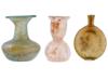 ANCIENT ROMAN EMPIRE GLASS BOTTLES AND BALSAMARIUM PIC-4