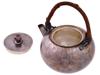 VINTAGE JAPANESE SILVER HAMMERED LIDDED TEAPOT PIC-1