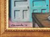 GERTRUDE ABERCROMBIE DOOR AND SHELL OIL PAINTING 1970 PIC-3