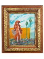 GERMAN PASTEL PAINTING BY MAX ERNST PROVENANCE LETTER