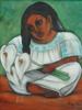 MEXICAN GOUACHE PAINTING BY DIEGO RIVERA CERTIFICATE PIC-1