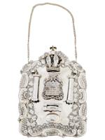 RUSSIAN JUDAICA SILVER TORAH SHIELD BREASTPLATE