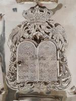 RUSSIAN JUDAICA SILVER TORAH SHIELD BREASTPLATE