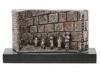 ISRAELI STERLING SILVER SCULPTURE OF WAILING WALL PIC-1