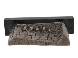 ISRAELI STERLING SILVER SCULPTURE OF WAILING WALL