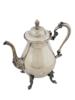 ANTIQUE ENGLISH SILVER PLATED COPPER TEA POT PIC-0