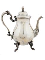 ANTIQUE ENGLISH SILVER PLATED COPPER TEA POT