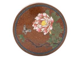 HIGH QUALITY MEIJI JAPAN CLOISONNE GOLDSTONE BOX