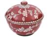 ANTIQUE CHINESE QING CLOISONNE ENAMEL LIDDED BOWL PIC-1