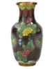 ANTIQUE CHINESE CLOISONNE ENAMEL OVER BRASS VASE PIC-1