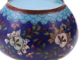 ANTIQUE CHINESE QING CLOISONNE ENAMEL SERVING BOWLS