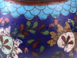 ANTIQUE CHINESE QING CLOISONNE ENAMEL SERVING BOWLS