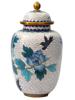 ANTIQUE CHINESE QING DYNASTY CLOISONNE ENAMEL JAR PIC-2