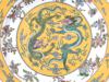 LARGE ANTIQUE CHINESE QING PORCELAIN DRAGON PLATE PIC-4