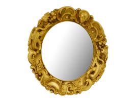 ANTIQUE BAROQUE ORNATE GILT BRONZE WALL MIRROR