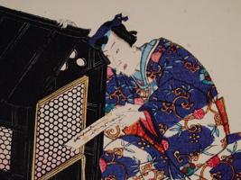 UTAGAWA KUNISADA ANTIQUE JAPANESE WOODBLOCK PRINT