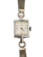 MID CENT LONGINES 14K WHITE GOLD WOMENS WRIST WATCH