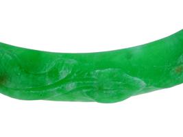 CHINESE HAND CARVED JADE BANGLE BRACELETS AMULETS