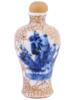 ANTIQUE CHINESE CRACKLE GLAZE PORCELAIN SNUFF BOTTLE PIC-0