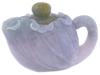 MINIATURE CHINESE CARVED LAVENDER JADE TEAPOT PIC-0