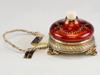 RUSSIAN SILVER GUILLOCHE ENAMEL BELL PUSH C 1900 PIC-2