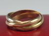 ORIGINAL 18K GOLD CARTIER TRINITY RING IOB PIC-1