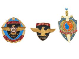 VINTAGE GEORGIAN AND AZERBAIJAN POLICE BADGES