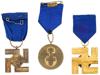 NAZI GERMAN WAFFEN SS LONG SERVICE AWARD MEDALS PIC-1