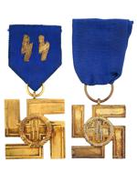 NAZI GERMAN WAFFEN SS LONG SERVICE AWARD MEDALS