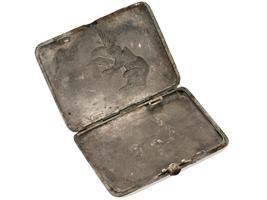 WWII SOVIET SILVER CIGARETTE CASE WITH DEDICATION